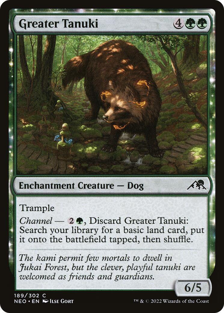 Image for Greater Tanuki (189) (Kamigawa: Neon Dynasty) - Magic: The Gathering