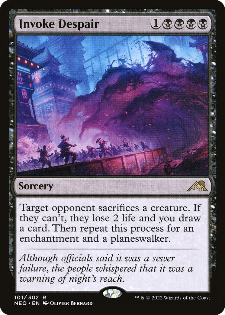 Image for Invoke Despair (101) (Kamigawa: Neon Dynasty) - Magic: The Gathering