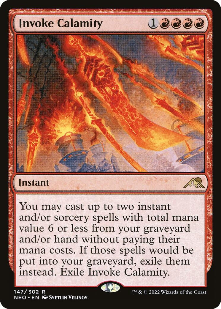 Image for Invoke Calamity (147) (Kamigawa: Neon Dynasty) - Magic: The Gathering