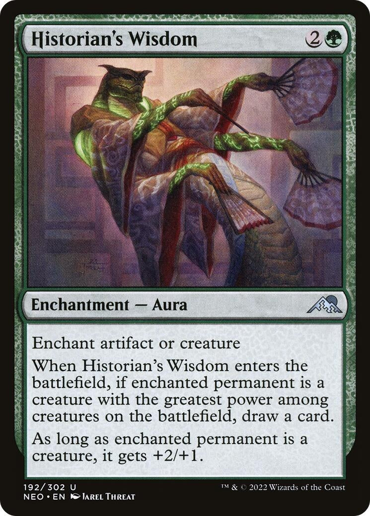 Image for Historian's Wisdom (192) (Kamigawa: Neon Dynasty) - Magic: The Gathering
