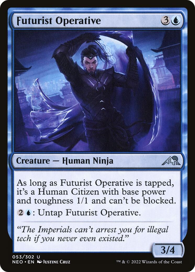 Image for Futurist Operative (53) (Kamigawa: Neon Dynasty) - Magic: The Gathering