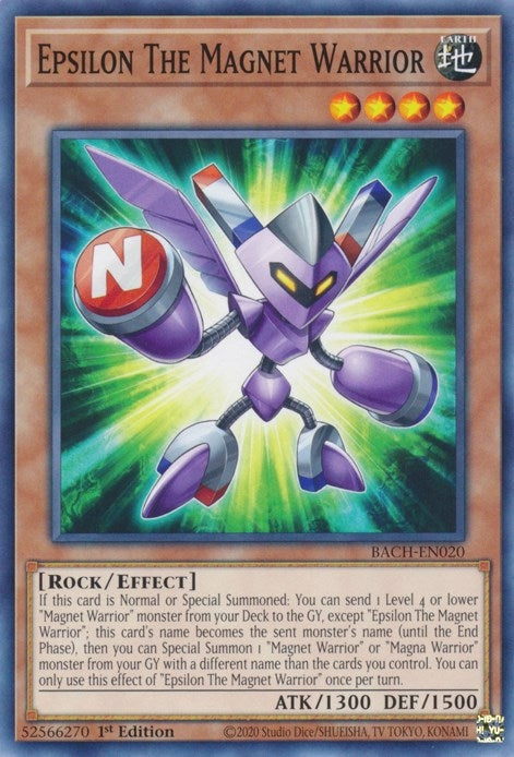 Image for Epsilon The Magnet Warrior (BACH-EN020) (BACH) - YuGiOh