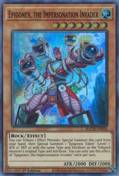 Image for Epigonen, the Impersonation Invader (BACH-EN026) (BACH) - YuGiOh