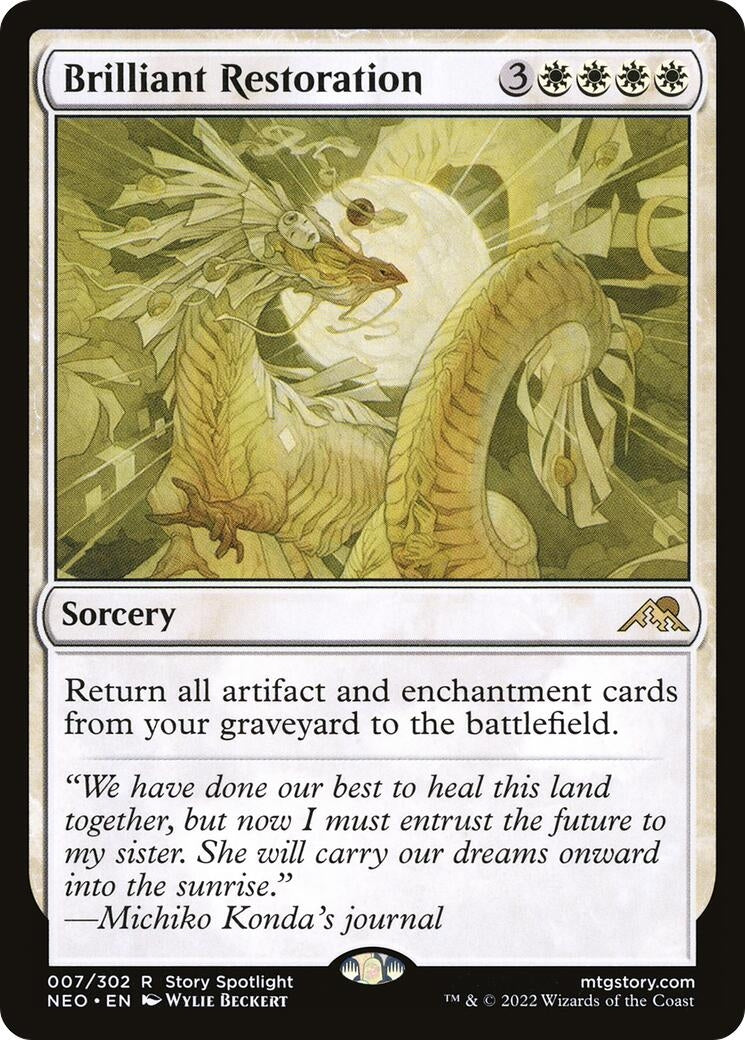 Image for Brilliant Restoration (7) (Kamigawa: Neon Dynasty) - Magic: The Gathering