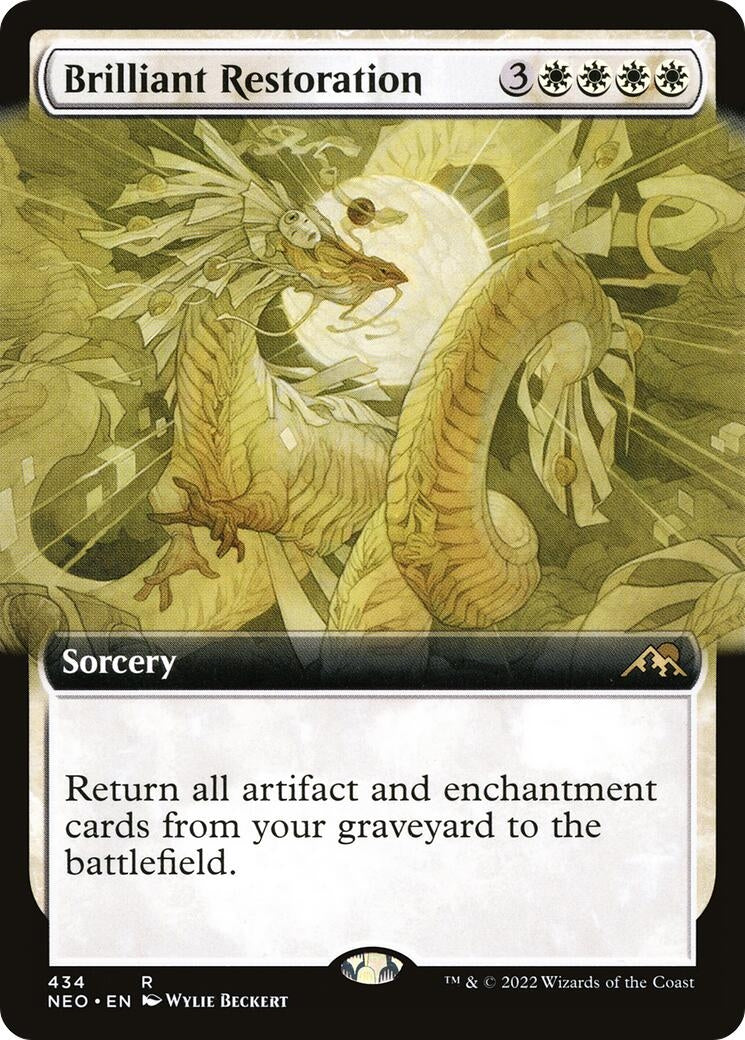 Image for Brilliant Restoration (Extended Art) (434) (Kamigawa: Neon Dynasty) - Magic: The Gathering