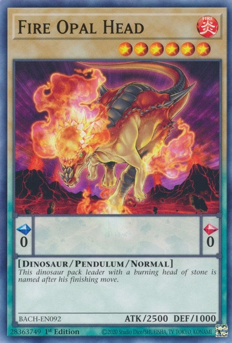 Image for Fire Opal Head (BACH-EN092) (BACH) - YuGiOh