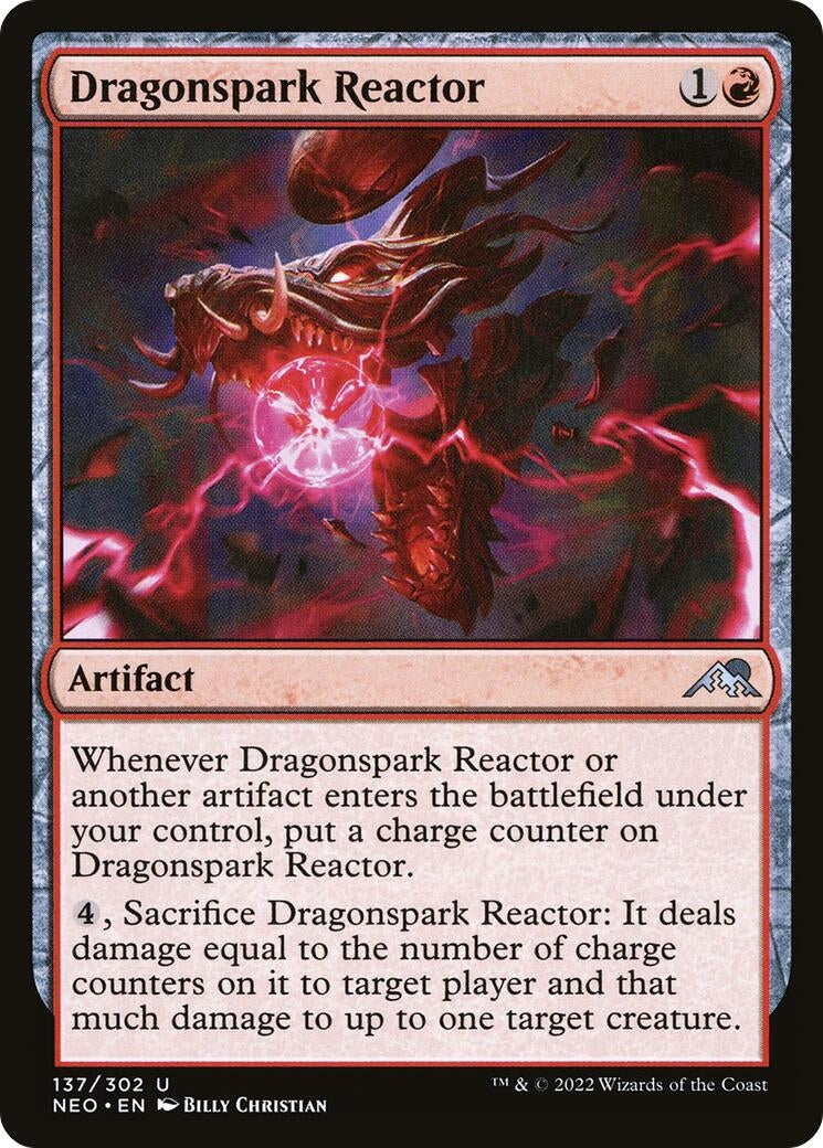Image for Dragonspark Reactor (137) (Kamigawa: Neon Dynasty) - Magic: The Gathering