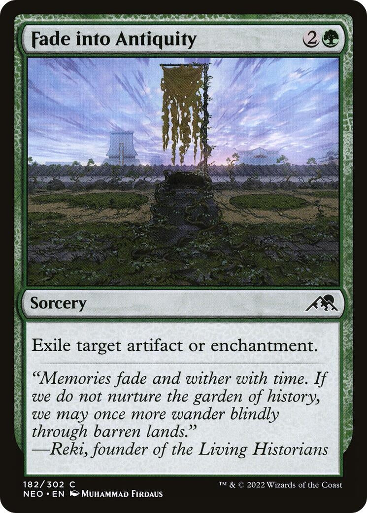 Image for Fade into Antiquity (182) (Kamigawa: Neon Dynasty) - Magic: The Gathering