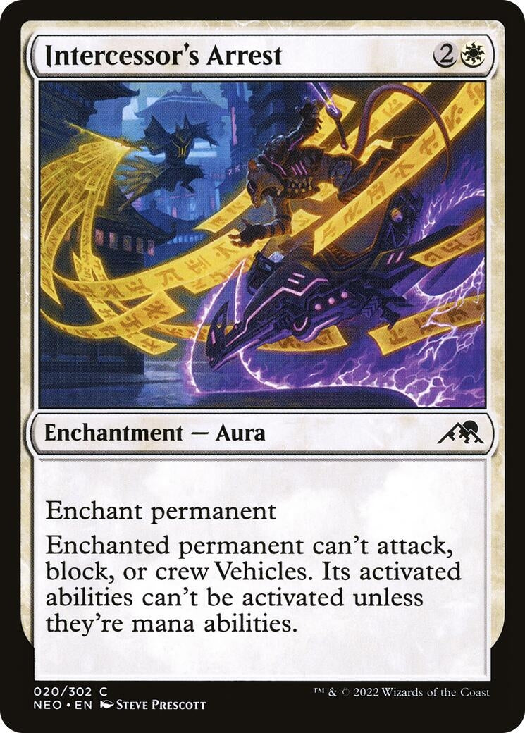 Image for Intercessor's Arrest (20) (Kamigawa: Neon Dynasty) - Magic: The Gathering