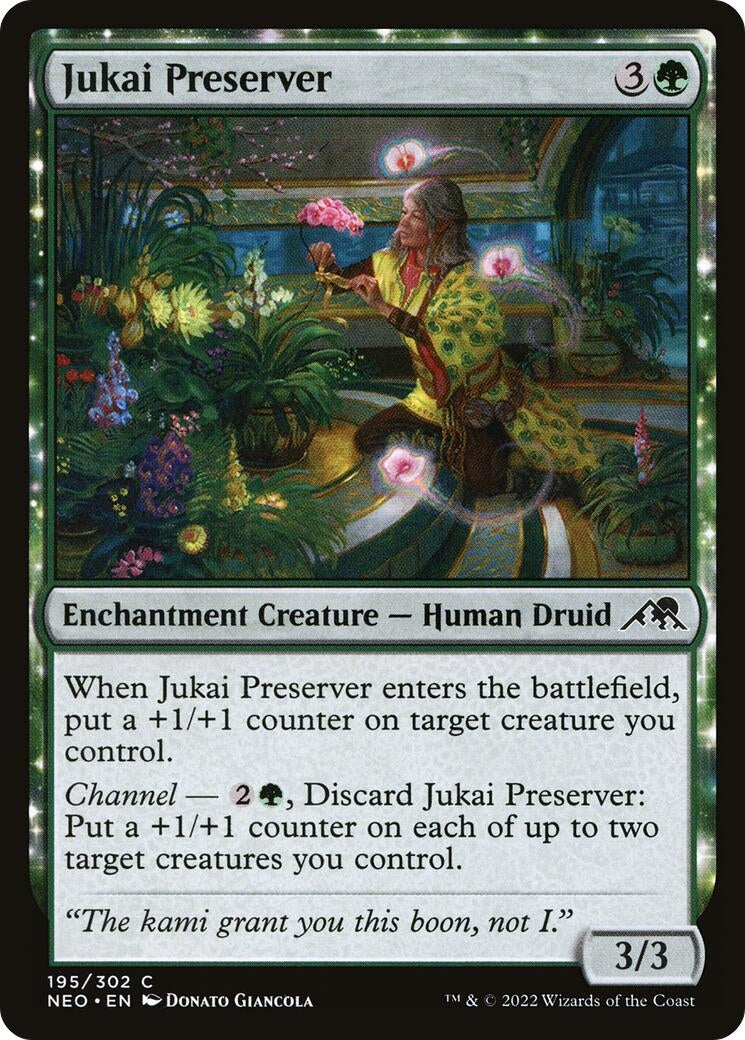 Image for Jukai Preserver (195) (Kamigawa: Neon Dynasty) - Magic: The Gathering