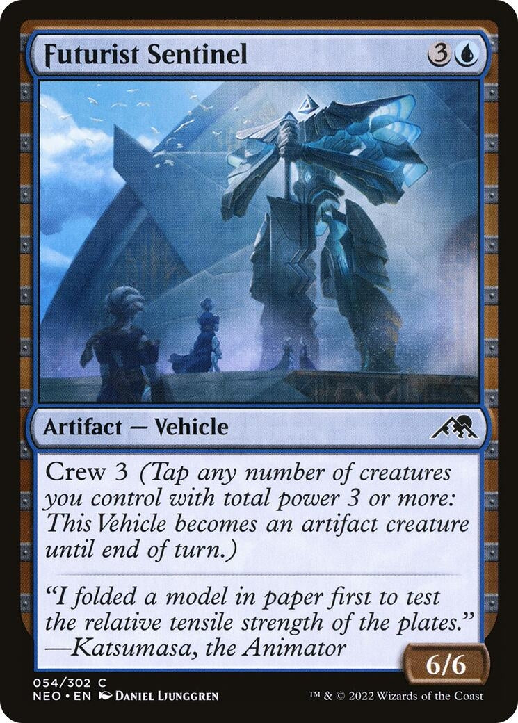 Image for Futurist Sentinel (54) (Kamigawa: Neon Dynasty) - Magic: The Gathering