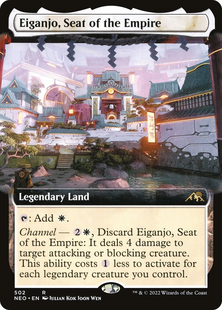 Image for Eiganjo, Seat of the Empire (Extended Art) (502) (Kamigawa: Neon Dynasty) - Magic: The Gathering