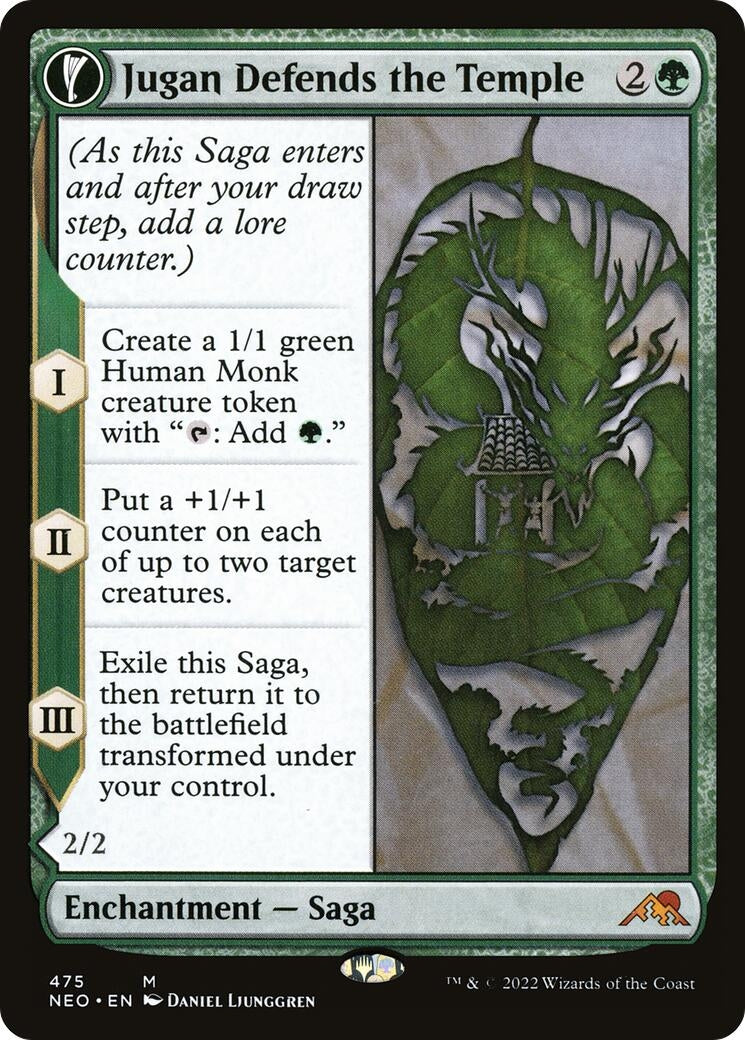 Image for Jugan Defends the Temple (Extended Art) (475) (Kamigawa: Neon Dynasty) - Magic: The Gathering