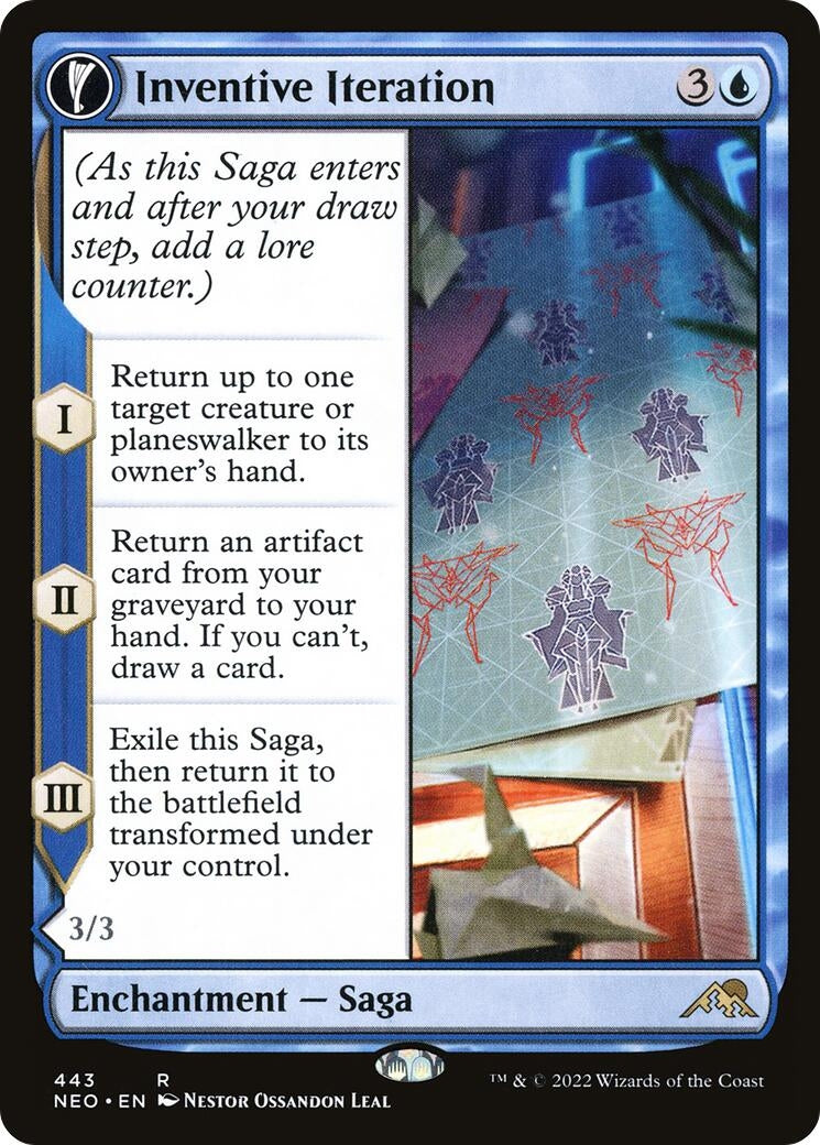 Image for Inventive Iteration (Extended Art) (443) (Kamigawa: Neon Dynasty) - Magic: The Gathering