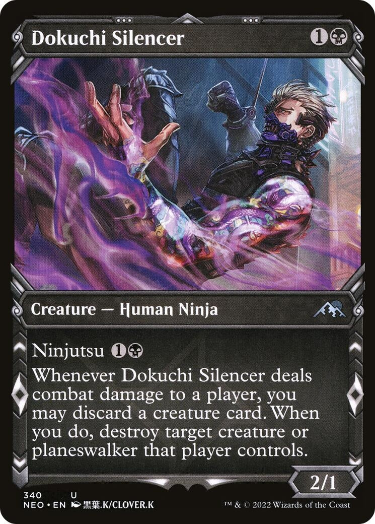 Image for Dokuchi Silencer (Showcase) (340) (Kamigawa: Neon Dynasty) - Magic: The Gathering