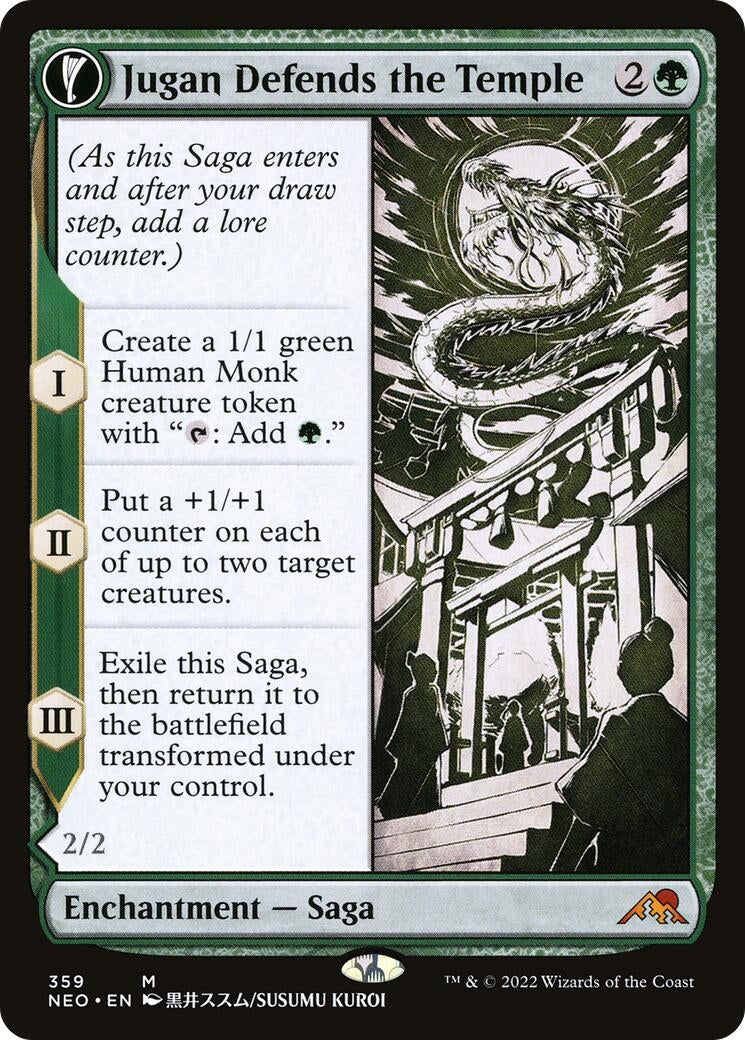 Image for Jugan Defends the Temple (Showcase) (359) (Kamigawa: Neon Dynasty) - Magic: The Gathering