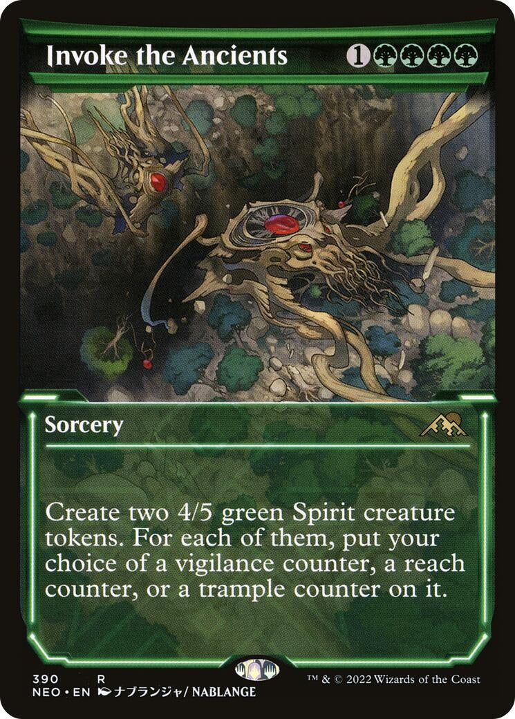 Image for Invoke the Ancients (Showcase) (390) (Kamigawa: Neon Dynasty) - Magic: The Gathering