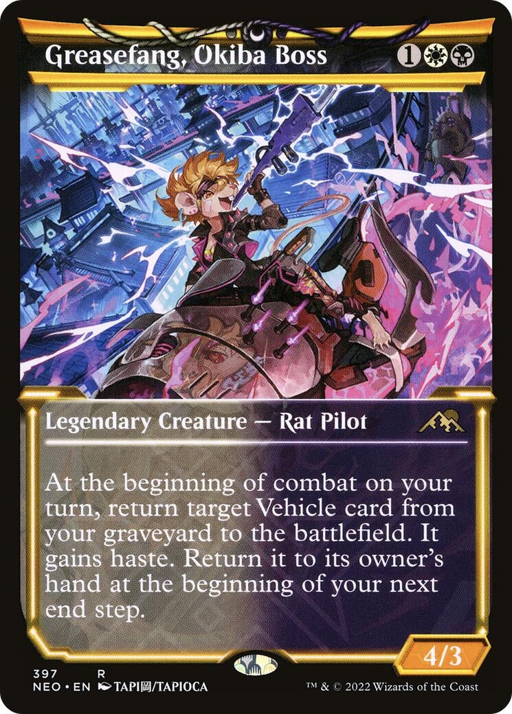 Image for Greasefang, Okiba Boss (Showcase) (397) (Kamigawa: Neon Dynasty) - Magic: The Gathering