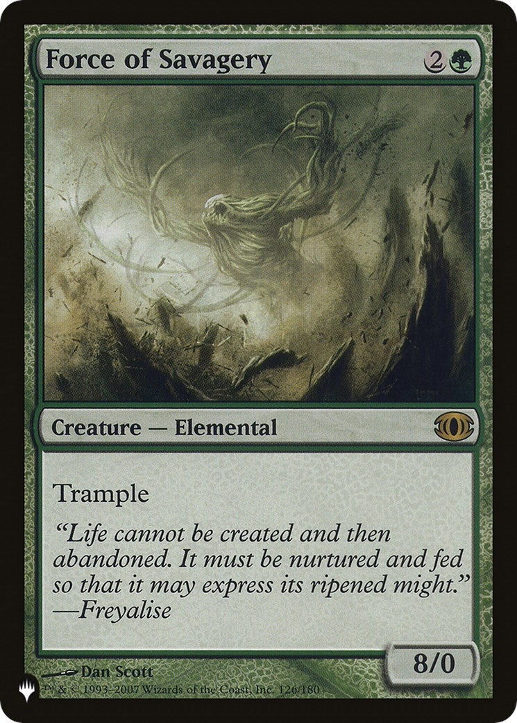 Image for Force of Savagery (126/180) (The List Reprints) - Magic: The Gathering