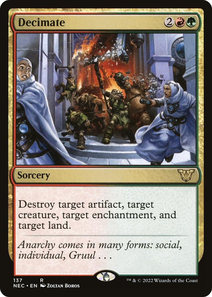 Image for Decimate (137) (Kamigawa: Neon Dynasty) - Magic: The Gathering