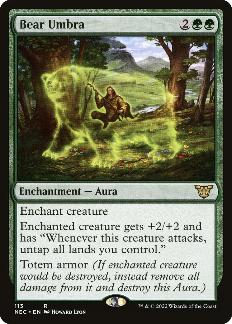 Image for Bear Umbra (113) (Kamigawa: Neon Dynasty) - Magic: The Gathering