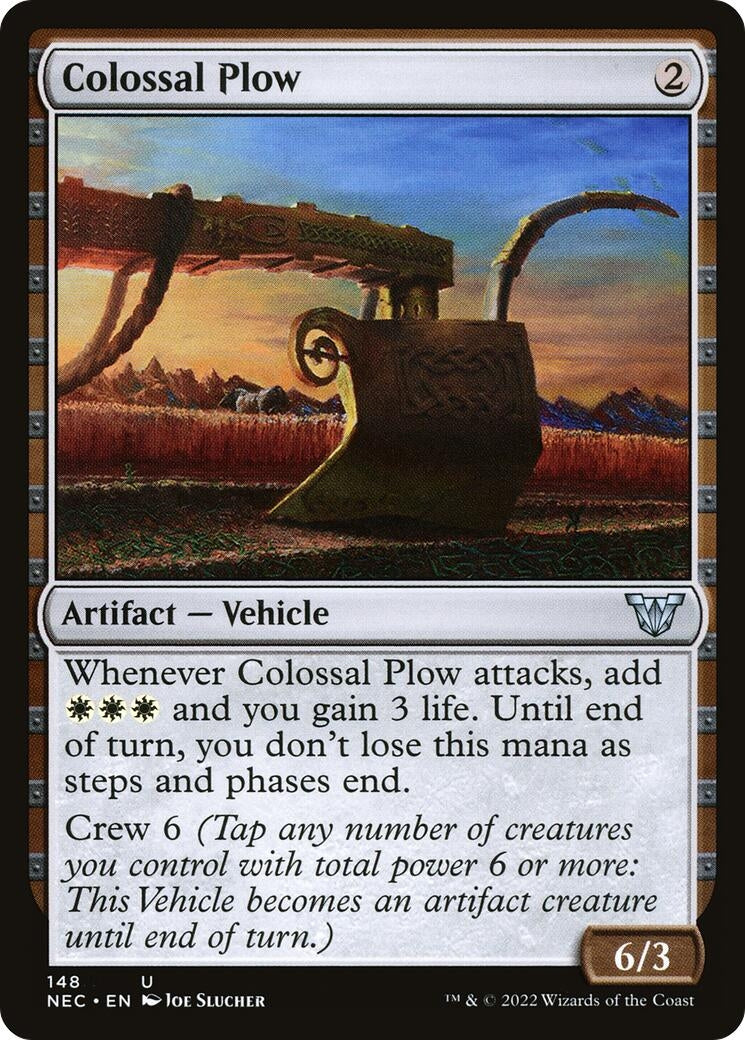 Image for Colossal Plow (148) (Kamigawa: Neon Dynasty) - Magic: The Gathering