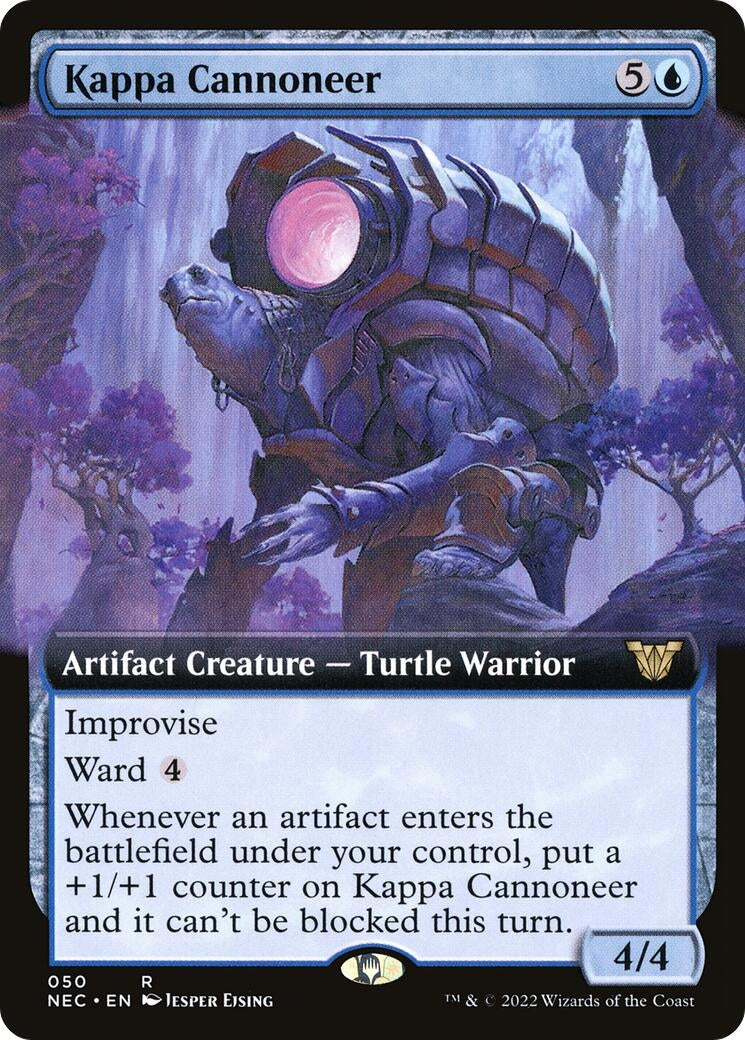 Image for Kappa Cannoneer (Extended Art) (50) (Kamigawa: Neon Dynasty) - Magic: The Gathering