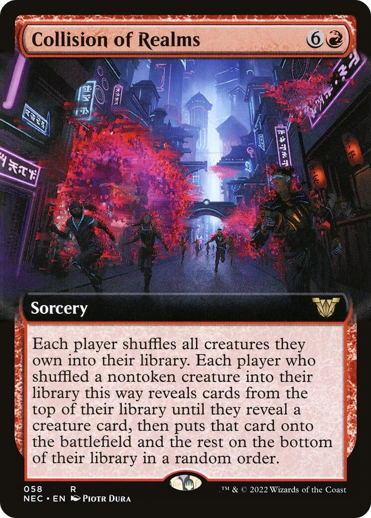 Image for Collision of Realms (Extended Art) (58) (Kamigawa: Neon Dynasty) - Magic: The Gathering