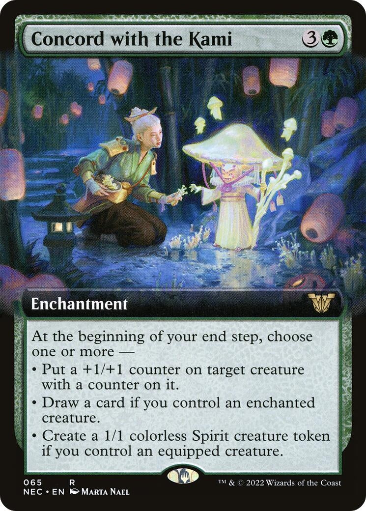 Image for Concord with the Kami (Extended Art) (65) (Kamigawa: Neon Dynasty) - Magic: The Gathering