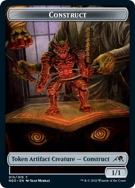 Image for Construct (015) // Blood (017) Double-Sided Token (Challenger 2022) (15 // 17) (Unique and Miscellaneous Promos) - Magic: The Gathering