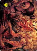 Image for Gift of Wrath Art Card (Gold-Stamped Signature) (11) (Kamigawa: Neon Dynasty) - Magic: The Gathering