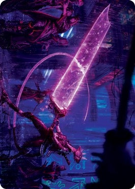 Image for Enormous Energy Blade Art Card (16) (Kamigawa: Neon Dynasty) - Magic: The Gathering