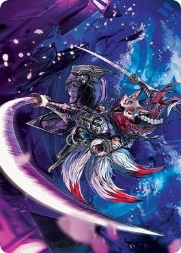 Image for Blade-Blizzard Kitsune Art Card (47) (Kamigawa: Neon Dynasty) - Magic: The Gathering