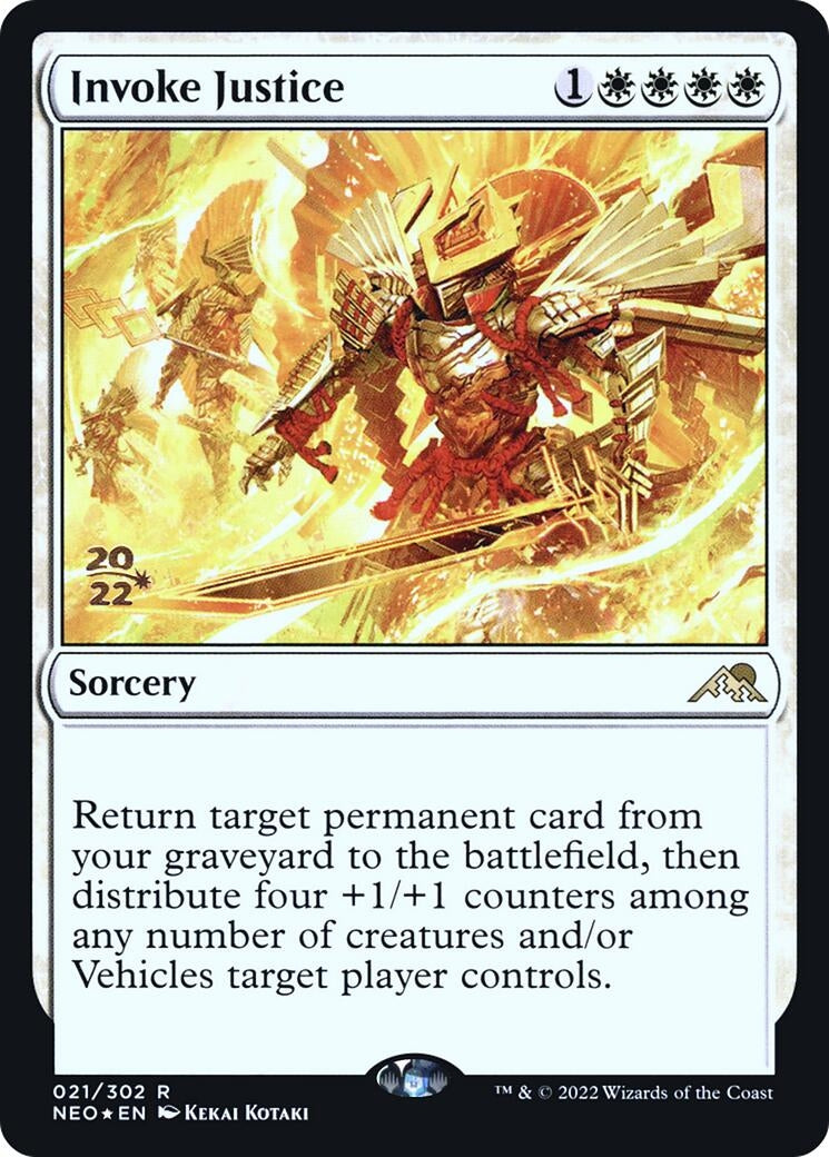 Image for Invoke Justice (21) (Prerelease Cards) - Magic: The Gathering