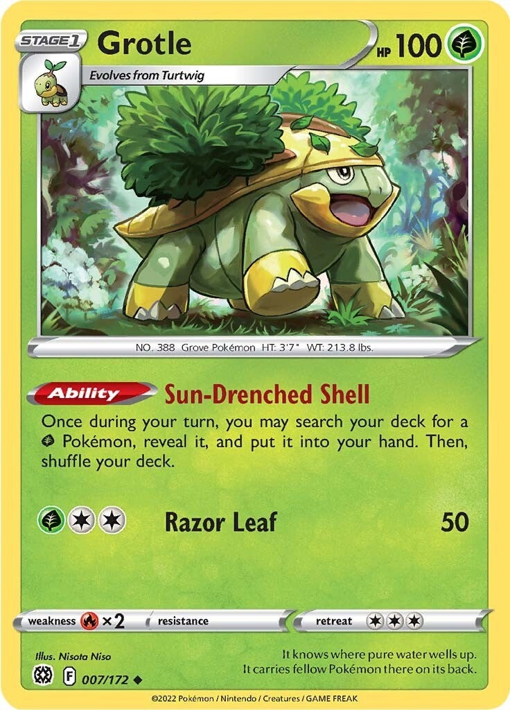 Image for Grotle (007/172) (SWSH09) - Pokemon