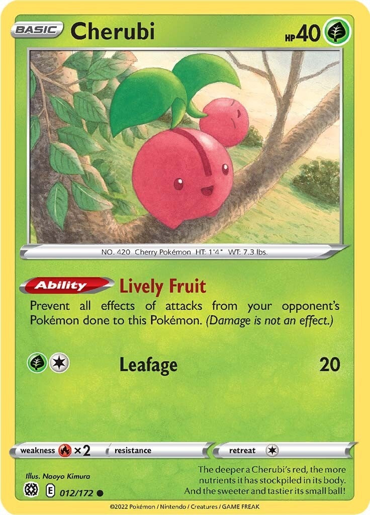 Image for Cherubi (012/172) (SWSH09) - Pokemon