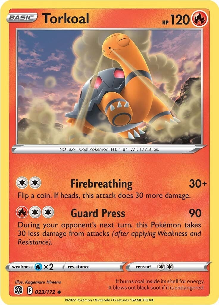 Image for Torkoal (023/172) (SWSH09) - Pokemon