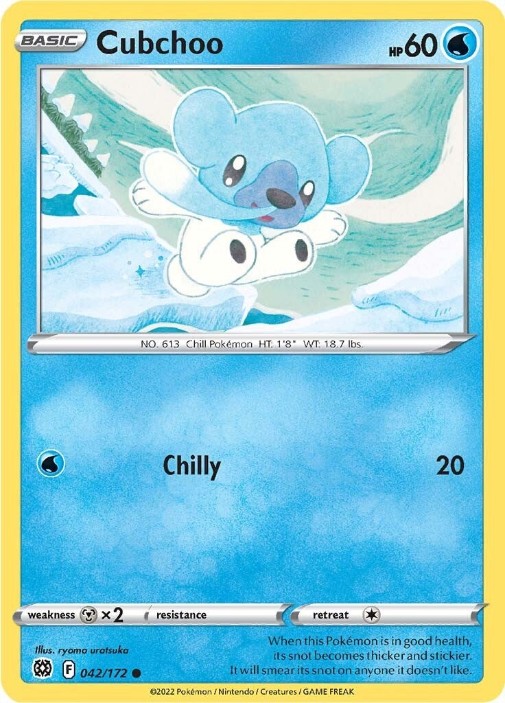 Image for Cubchoo (042/172) (SWSH09) - Pokemon