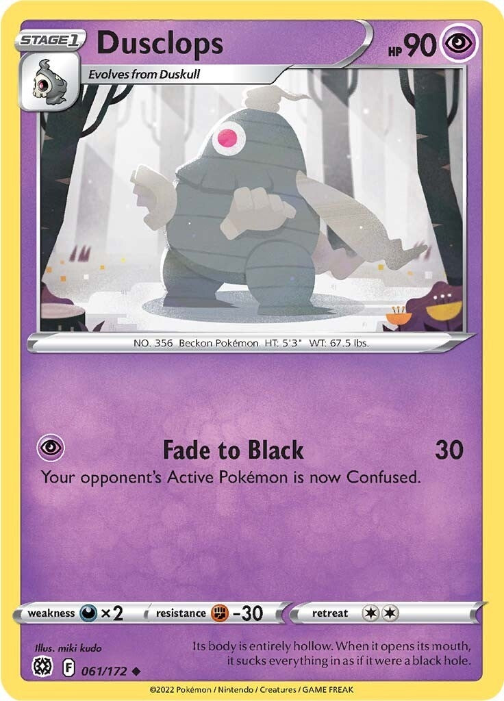Image for Dusclops (061/172) (SWSH09) - Pokemon