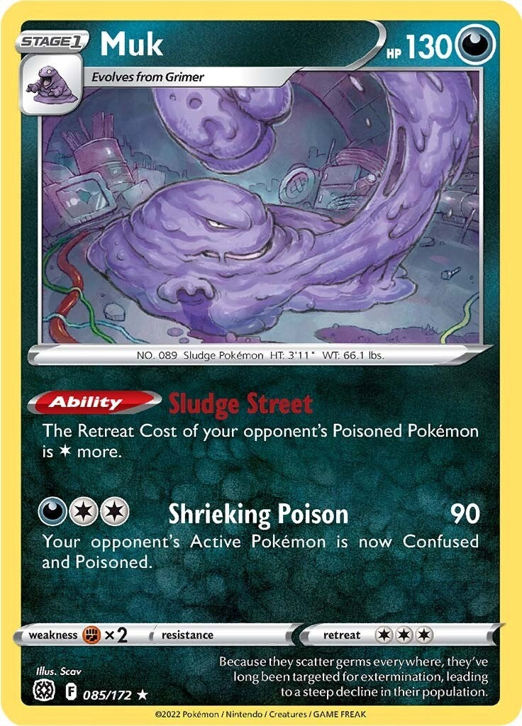Image for Muk (085/172) (SWSH09) - Pokemon
