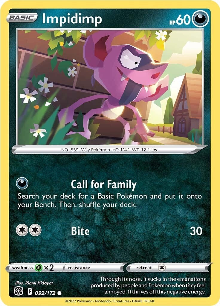 Image for Impidimp (092/172) (SWSH09) - Pokemon