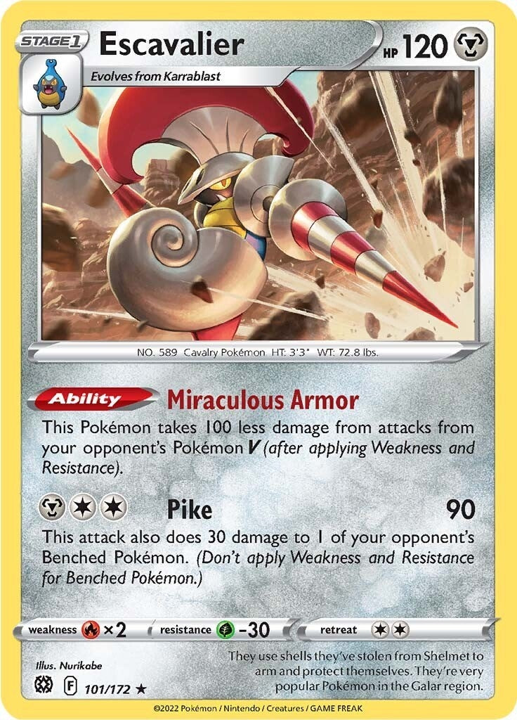 Image for Escavalier (101/172) (SWSH09) - Pokemon