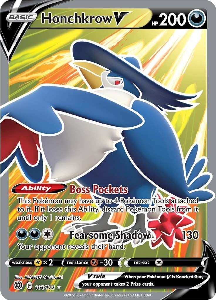 Image for Honchkrow V (Full Art) (161/172) (SWSH09) - Pokemon