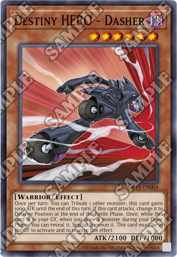 Image for Destiny HERO - Dasher (OP18-EN004) (OP18) - YuGiOh