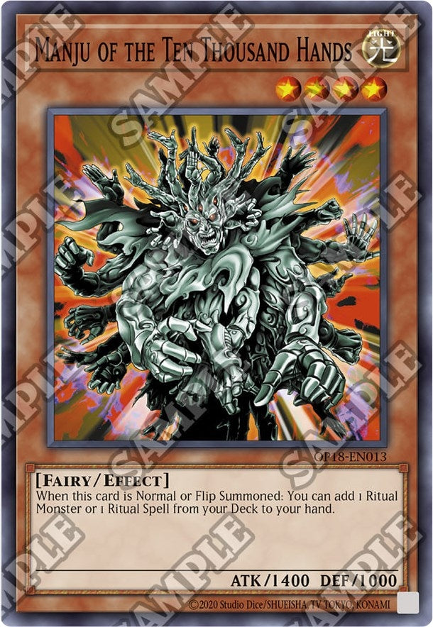 Image for Manju of the Ten Thousand Hands (OP18-EN013) (OP18) - YuGiOh