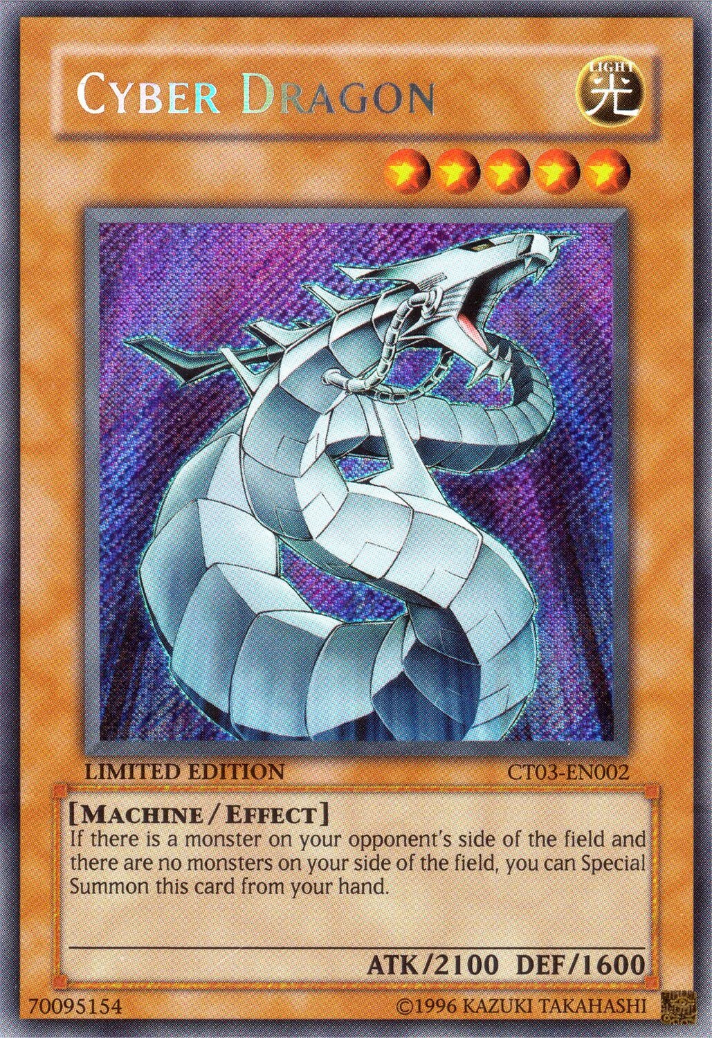 Image for Cyber Dragon (CT03-EN002) (CT03) - YuGiOh