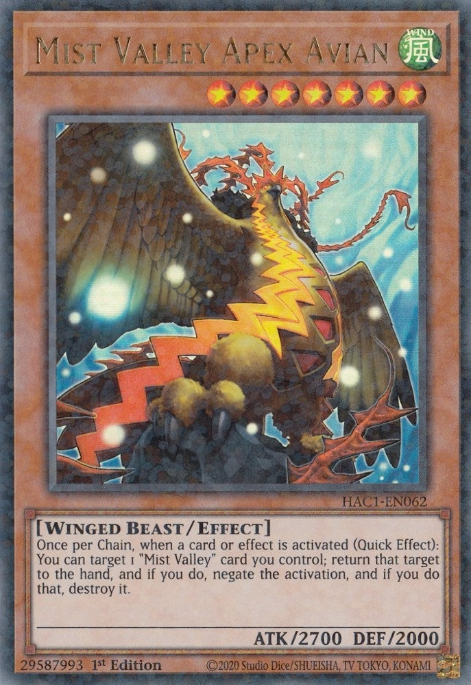 Mist Valley Apex Avian (Duel Terminal) (HAC1-EN062) (HAC1)