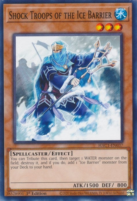 Image for Shock Troops of the Ice Barrier (HAC1-EN037) (HAC1) - YuGiOh