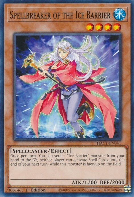 Image for Spellbreaker of the Ice Barrier (HAC1-EN041) (HAC1) - YuGiOh