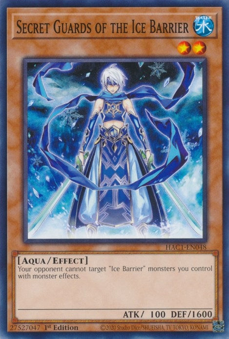 Image for Secret Guards of the Ice Barrier (HAC1-EN048) (HAC1) - YuGiOh